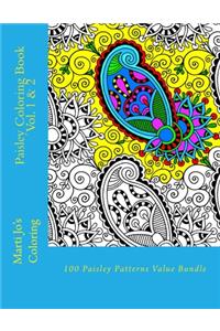 Paisley Coloring Book Vol. 1 & 2