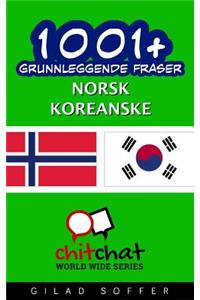 1001+ grunnleggende fraser norsk - koreanske