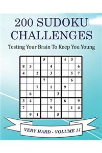 200 Sudoku Challenges - Very Hard - Volume 11