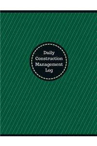 Daily Construction Management Log (Logbook, Journal - 126 pages, 8.5 x 11 inches