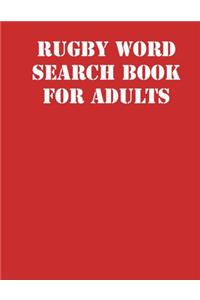 Rugby Word Search Book For Adults