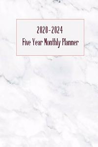 2020-2024 Five Year Monthly Planner