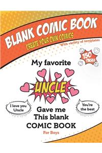 My favorite Uncle gave me this blank comic book, Awesome Birthday gift book for boys