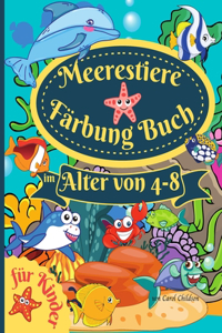 Meerestiere Farbung Buch fur Kinder im Alter von 4-8