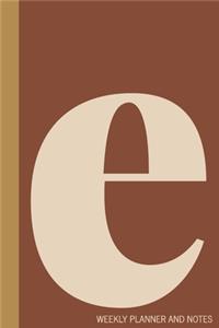 e Weekly Planner and Notes