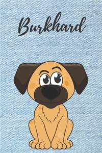 personalisiertes Notizbuch Hunde / Malbuch / Kritzelbuch / Tagebuch / Notizheft / Journal / DIN A5 / Geschenke Burkhard