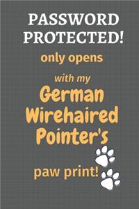 Password Protected! only opens with my German Wirehaired Pointer's paw print!
