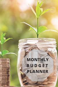 Monthly Budget Planner 6x9 expense journal, finance notebook, money guide, cash planner