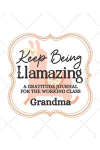 Keep Being Llamazing A Gratitude Journal For The Working Class Grandma