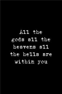 All The Gods All The Heavens All The Hells Are Within You
