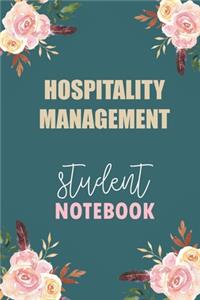 Hospitality Management Student Notebook