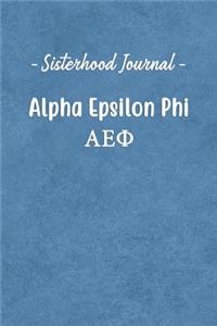 Sisterhood Journal Alpha Epsilon Phi