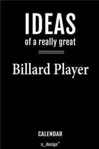 Calendar for Billard Players / Billard Player