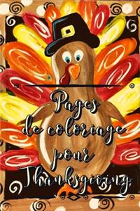 Pages de coloriage pour Thanksgiving