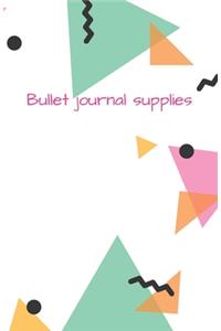 Bullet journal supplies