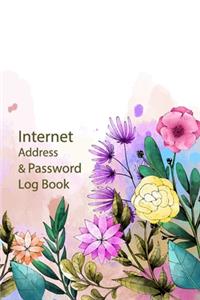 Internet Address & Password Log Book