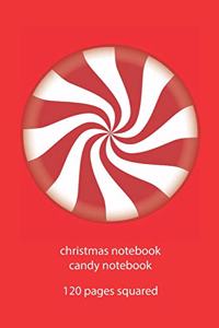 christmas notebook candy notebook