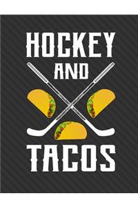 Hockey And Tacos Notebook - 5x5 Quad Ruled