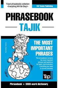 English-Tajik phrasebook and 3000-word topical vocabulary