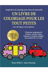 Simple livre de coloriage pour classe de maternelle