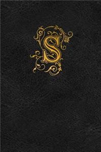 Old English Monogram Journal - Letter S