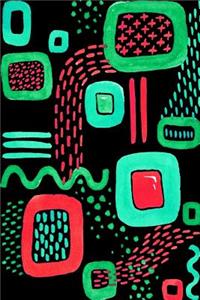 Bullet Journal Notebook Colorful Abstract Pattern 4