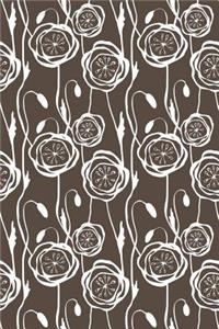 Bullet Journal Notebook Scribbly Flowers Pattern 8