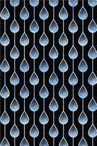 Journal Notebook Teardrops Pattern 10