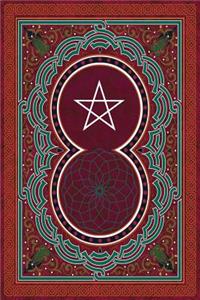 Monogram Pentagram (Neopaganism) Notebook