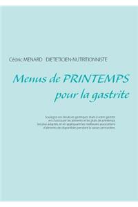 Menus de printemps pour la gastrite