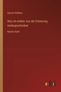 Was ich erlebte