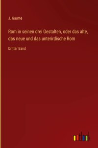 Rom in seinen drei Gestalten, oder das alte, das neue und das unterirdische Rom