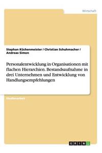 Personalentwicklung in Organisationen mit flachen Hierarchien. Bestandsaufnahme in drei Unternehmen und Entwicklung von Handlungsempfehlungen