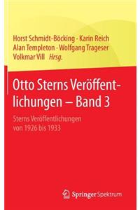 Otto Sterns Veröffentlichungen - Band 3