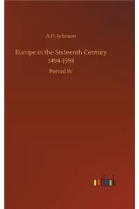 Europe in the Sixteenth Century 1494-1598