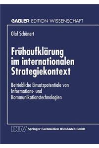 Frühaufklärung Im Internationalen Strategiekontext