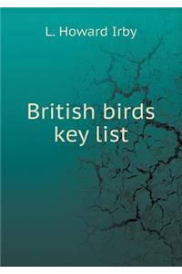 British Birds Key List