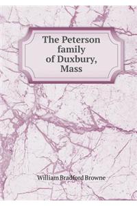The Peterson Family of Duxbury, Mass