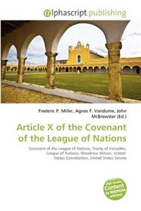 Article X of the Covenant of the League of Nations