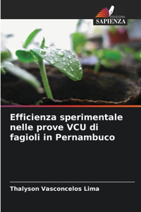 Efficienza sperimentale nelle prove VCU di fagioli in Pernambuco