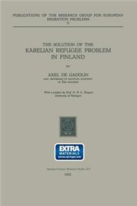 Solution of the Karelian Refugee Problem in Finland