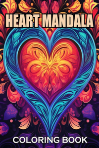 Heart Mandala Coloring Book