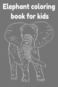 Elephant coloring book for kids