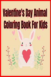 Valentine's Day Animal Coloring Book For Kids