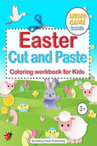Easter Cut and Paste coloring workbook for Kids