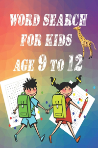 word search for kids age 9 to 12