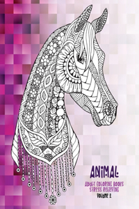 Adult Coloring Books Stress Relieving Volume 2 - Animal