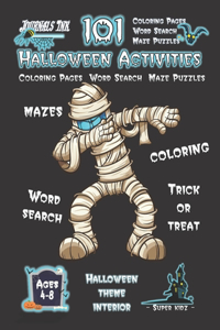 Halloween Activity Book for Kids Ages 4-8
