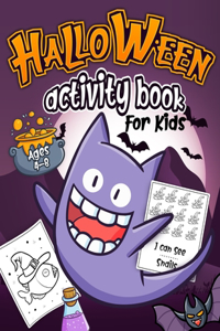 halloween activity book for kids ages 4-8
