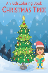 An Kids Coloring Book Christmas Tree